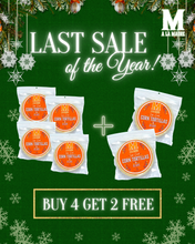 Load image into Gallery viewer, Buy 4 get 2 Free (6 packs of corn tortillas low in carbs)