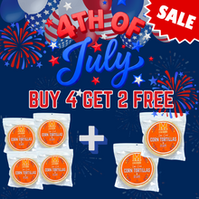 Load image into Gallery viewer, Buy 4 get 2 Free (6 packs of corn tortillas low in carbs)