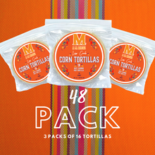 Load image into Gallery viewer, 3 packs of corn tortillas (low in carbs)