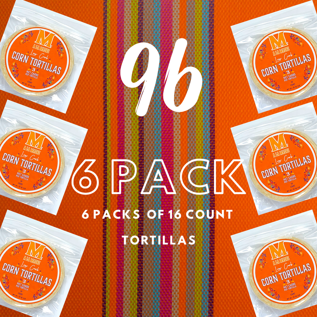 6 packs of corn tortillas (low in carb)